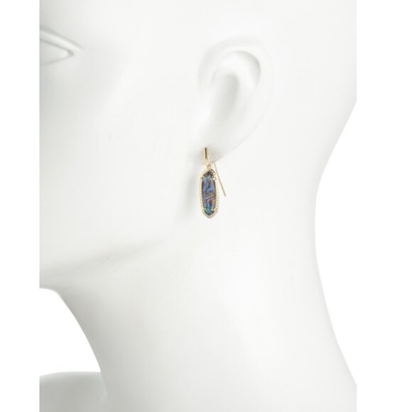 KENDRA SCOTT Gold/Abalone Shell Gold Eva Abalone Shell Drop Earrings - Picture 2 of 2